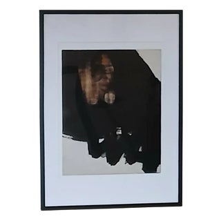 Pierre Soulages, After Peinture June 1, 1964, Print, Framed For Sale
