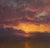 At Last Light by Devin Michael Roberts | Oil on panel sunset with dramatic clouds For Sale