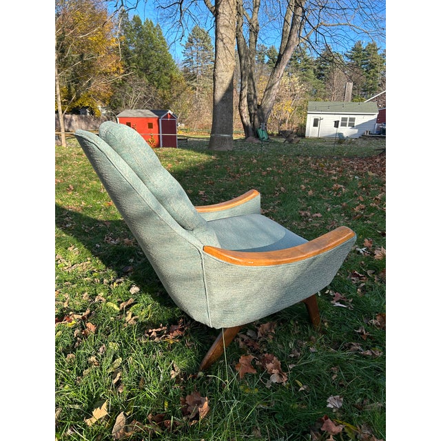 Craft Associates 1960s Adrian Pearsall for Craft Associates Mid Century High Back Lounge Chair For Sale - Image 4 of 9