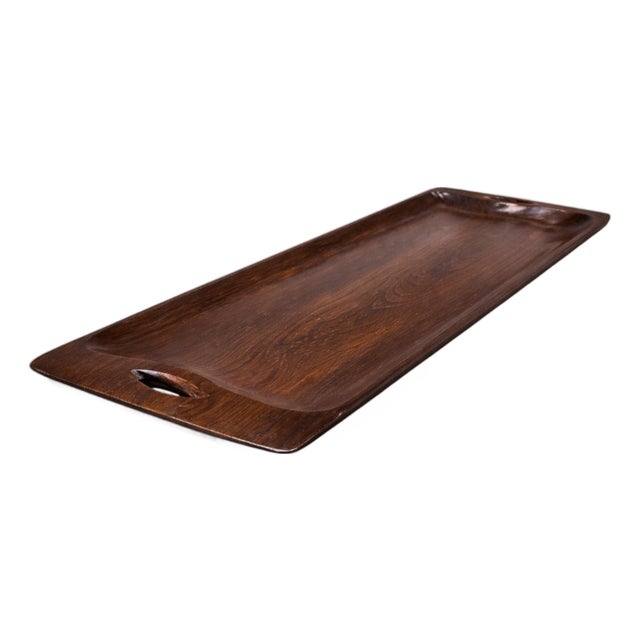 Brazilian Mid-Century Modern Tray in Rosewood, Jean Gillon, 1960s For Sale