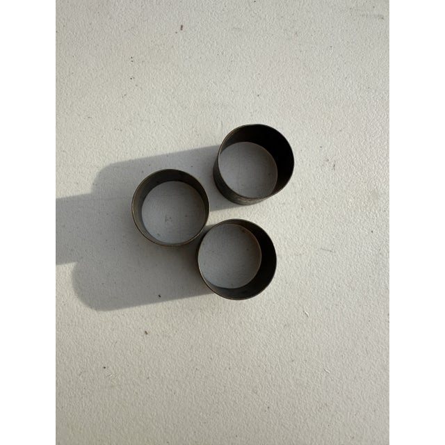 1970s Collection of Brass Napkin Holders- Set of 3 For Sale In Atlanta - Image 6 of 6