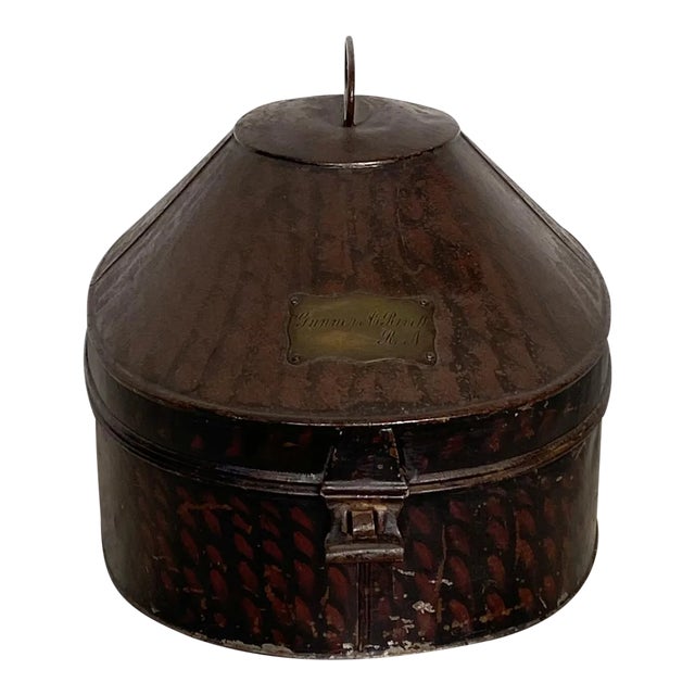 Tole Hat Box, England 19th Century For Sale