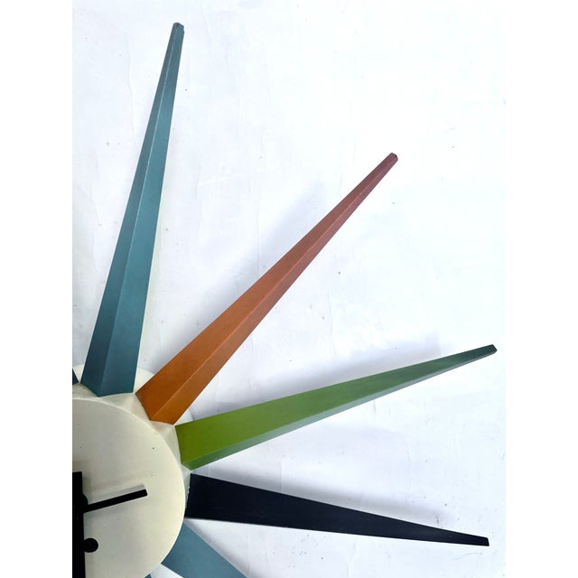 Mid 20th Century Mid-Century Modern George Nelson for Howard Miller Wall Clock For Sale - Image 5 of 8