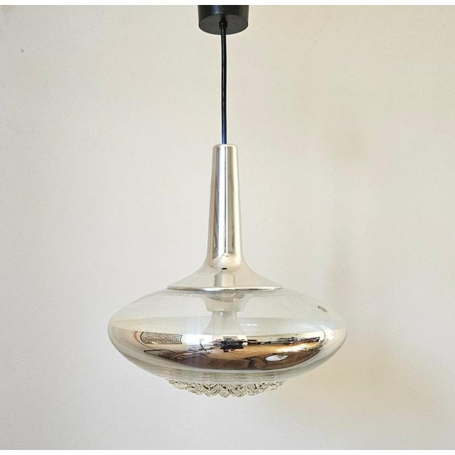 Mid-Century Modern Mid-Century Glass Pendant Light from Peill & Putzler, Germany, 1970s For Sale - Image 3 of 13