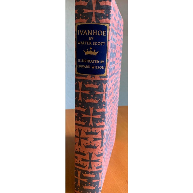 1960s Illustrated Heritage Press Classics Warm Tone Bindings, Gold Leaf Stamping - Set of 4 For Sale - Image 5 of 13