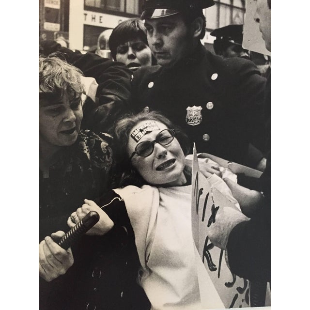 Feminist T. Grace Atkinson Being Arrested As She Demonstrates Against Richard Nixon's War in Vietnam October 23, 1972 Over...