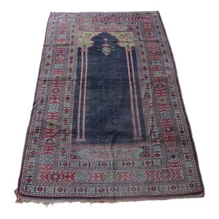 Antique Hand-Knotted Kazak Rug For Sale