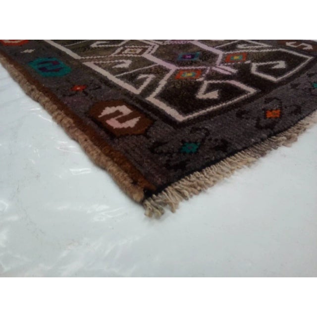 1970s Vintage Anatolian Oushak Rug - 1′8″ × 3′ For Sale - Image 4 of 5