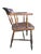 19th Century Wabi Sabi Naturally Distressed English Elm Smokers Bow Captains Armchair Signed J. C. For Sale - Image 10 of 12