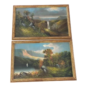 Pair of Landscape Oil Paintings From England