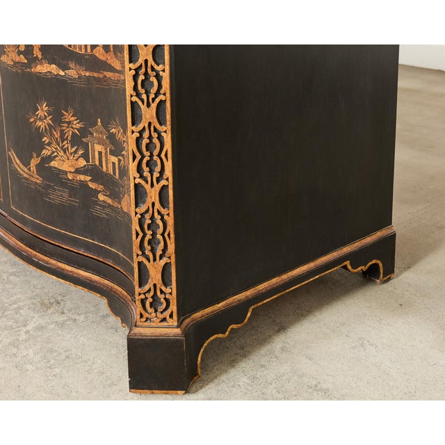 Nancy Corzine Chinoiserie Marble Top Sideboard Dresser Server For Sale - Image 15 of 18
