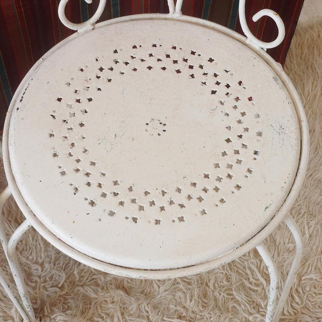 Vintage Stackable Garden Chairs, France, 1950s, Set of 4 For Sale - Image 16 of 18