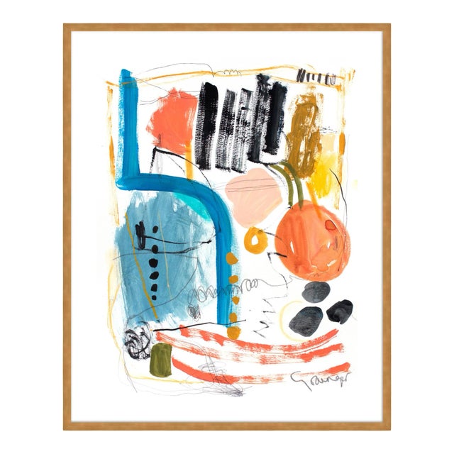 Gathering by Lesley Grainger in Gold Frame, Small Art Print For Sale