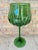 Mid-Century Decorative Green Cut Glass Cup, 1960s For Sale - Image 11 of 11