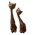 Vintage Pair of Italian Long Neck Ceramic Cat Figurines For Sale