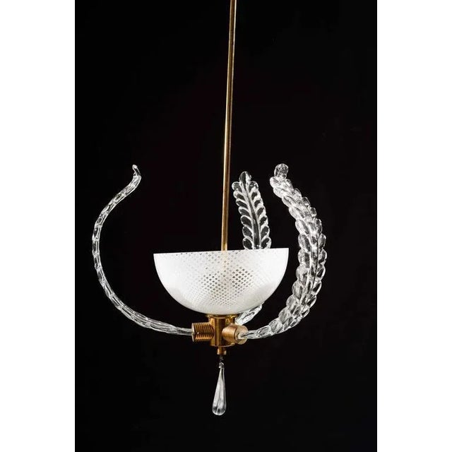 Murano Reticello Chandelier by Ercole Barovier, 1950s For Sale - Image 3 of 7