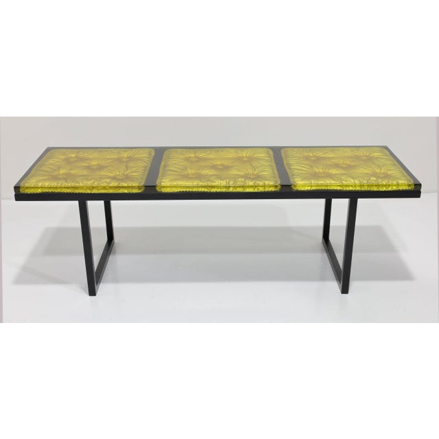 McCollin Bryan Barbarella Bench or Cocktail Table in Bronze & Resin For Sale - Image 10 of 12