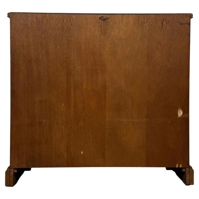 Antique Early 20th Century English Linenfold Oak Bookcase For Sale - Image 9 of 14