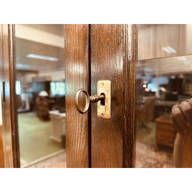 Antique Display Bookcase in Oak For Sale - Image 13 of 17
