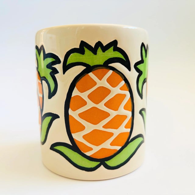Mid-Century Modern Pineapple Mug by Waechtersbach Spain For Sale - Image 3 of 7