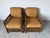 Vintage Palecek President’s State lounge chairs crafted from pencil pole stick rattan with hand-wrapped details and...