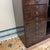 Brown Dark Burl Wood Collectors Cabinet, 19th Century Style For Sale - Image 8 of 12