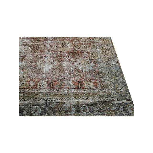 1990s Handwoven Vintage Persian Area Rug 8x12 For Sale - Image 5 of 7