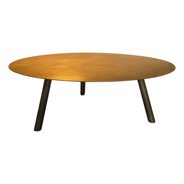 Elysian Brass Coffee Table by Zincutec For Sale