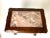 Wood Small Chinese Carved Wood Side Table With Inlaid Pink Marble Top For Sale - Image 7 of 8