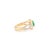 Not Yet Made - Made To Order 1.01 Cts Oval Emerald & Diamond Wedding Ring Size 6 For Sale - Image 5 of 10