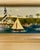 Vintage Late 20th Century Nautical Folk Art Trumeau Wall Mirror, Artist Signed For Sale - Image 4 of 11
