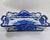 Blue Mid 20th Century Vestal Alcobaca Portugal Blue and White Floral Handled Ceramic Serving Tray For Sale - Image 8 of 16