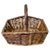 Wood Antique French Wicker Flower and Fruit Basket, 1900 For Sale - Image 7 of 7