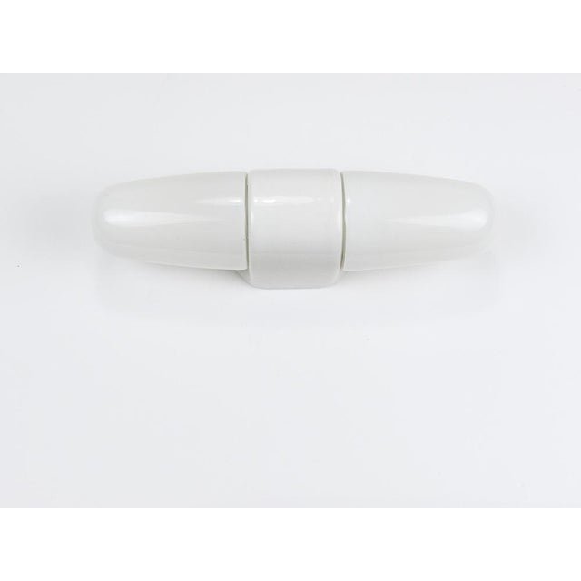 Bauhaus White Double Sconce by Wilhelm Wagenfeld, Germany, 1950s For Sale - Image 12 of 17