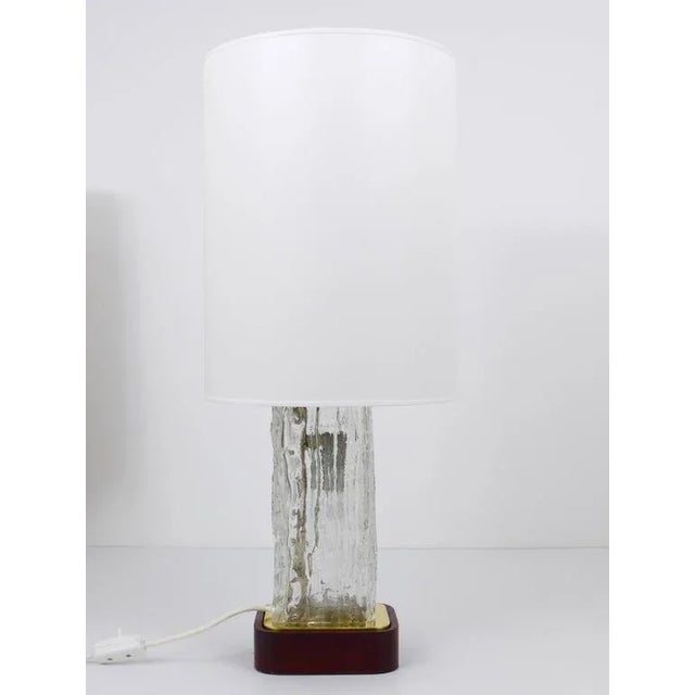 Austrian Ice Glass Table Lamps by J. T. Kalmar for Kalmar, 1950s, Set of 2 For Sale - Image 9 of 11