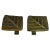 Square Bronze Push Pull Door Handles with Tree Relief, Set of 2 For Sale - Image 14 of 14