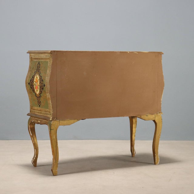 Small Chest of Drawers in Lacquered and Painted Wood For Sale - Image 9 of 10