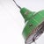 1940s Industrial Enamel Green Single Pendant Lamp in Mesh, 1940s For Sale - Image 5 of 13