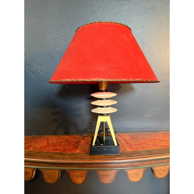 1950s 1950s Atomic Lamp in the Manner of Gio Ponti For Sale - Image 5 of 9