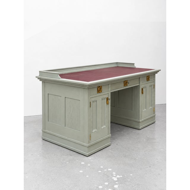 Art Nouveau Gentleman's Writing Desk by Fritz Nagel, Vienna, Austria, 1910s For Sale - Image 3 of 13