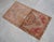 Vintage Turkish Small Rug Faded Pink Brown Hand Knotted Door Mat 20"x37" For Sale - Image 10 of 13