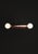 Navazi medium horizontal lamp in burnished copper & frosted glass by svitanok one of a kind. Dimensions: ø 56 x h 11 cm....