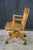 Antique 1920s Arts & Crafts Oak Bankers Desk Swivel Office Arm Chair For Sale - Image 15 of 18