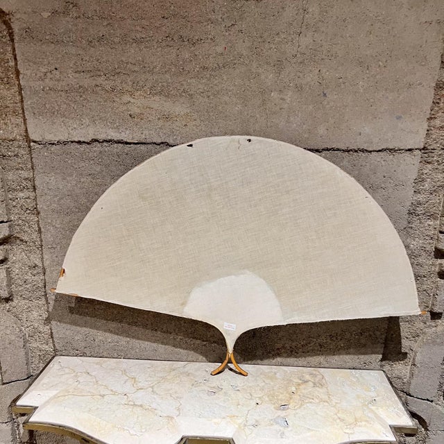 1970s 1970s Bamboo Fan Decorative Wall Art For Sale - Image 5 of 7