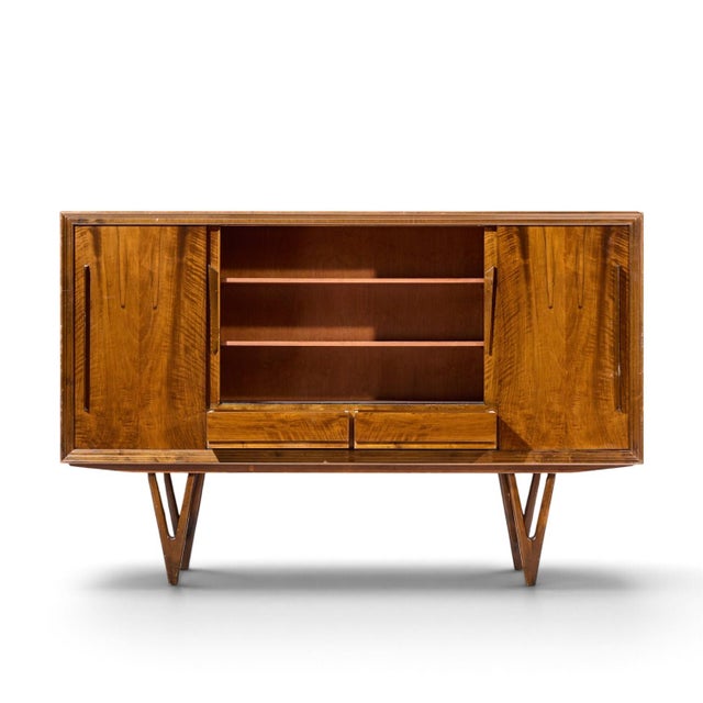 Kurt Østervig Mid Century Danish Rosewood High Credenza For Sale - Image 10 of 11