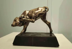 Sirio Tofanari, The Calf (Il Vitello), 1900, Silver