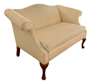 Vintage Traditional Settee Love Seat Sofa Seating Bench in White