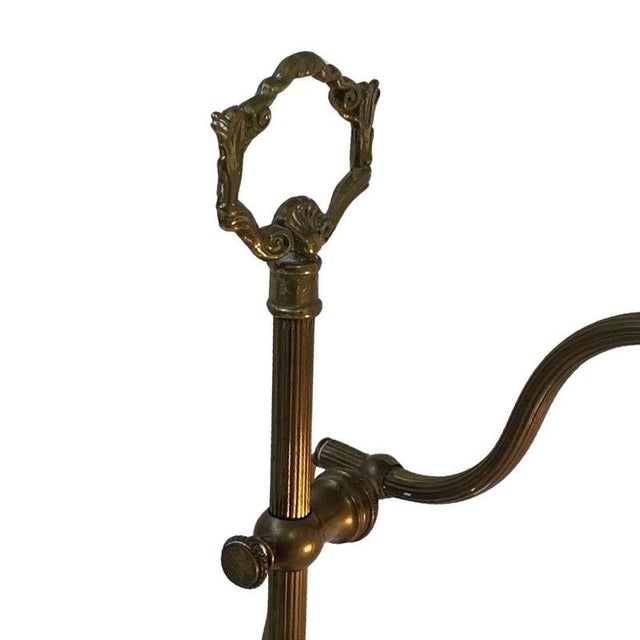 Art Nouveau Table Lamp with Glass For Sale - Image 4 of 8