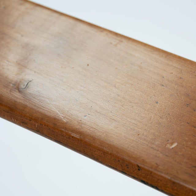 Art Deco French Bench in Oak, 1930s For Sale - Image 13 of 17