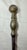 Antique 18th Century Wrought Iron Turned Brass English Fireplace Shovel Tool 13 For Sale - Image 4 of 9
